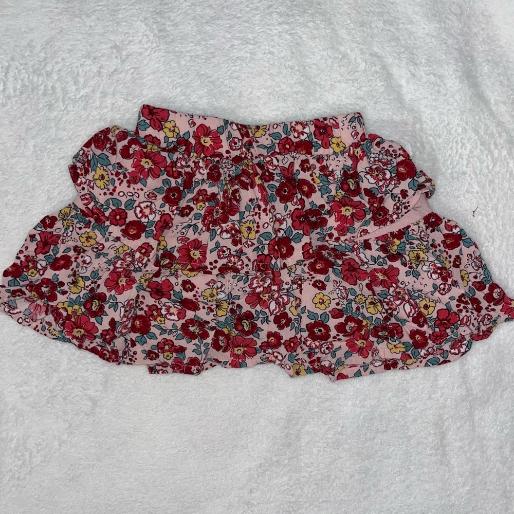 Toddler Girls Floral Skirt